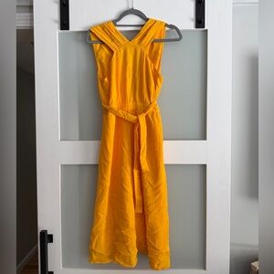& Other Stories Paris Atelier Tangerine Midi Dress
